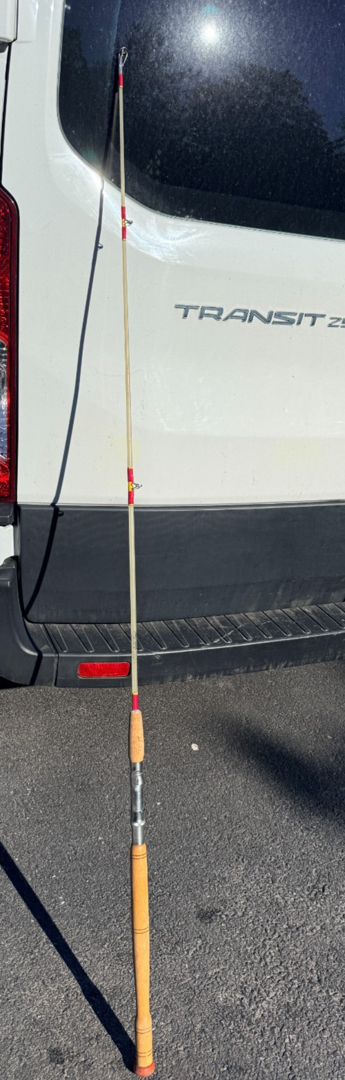 Vintage Gold Coast Model B-1500 Fishing Rod 6’ Heavy Duty 2 Pc.