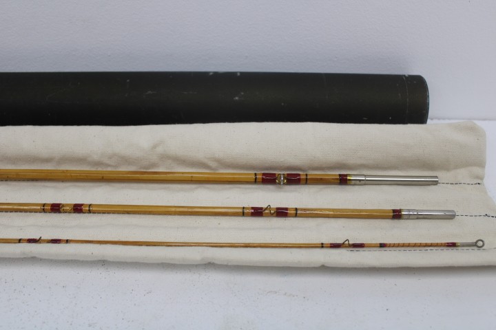 Kingfisher Fly Fishing Fly Rod 4 Piece Vintage 9’0″ Brown