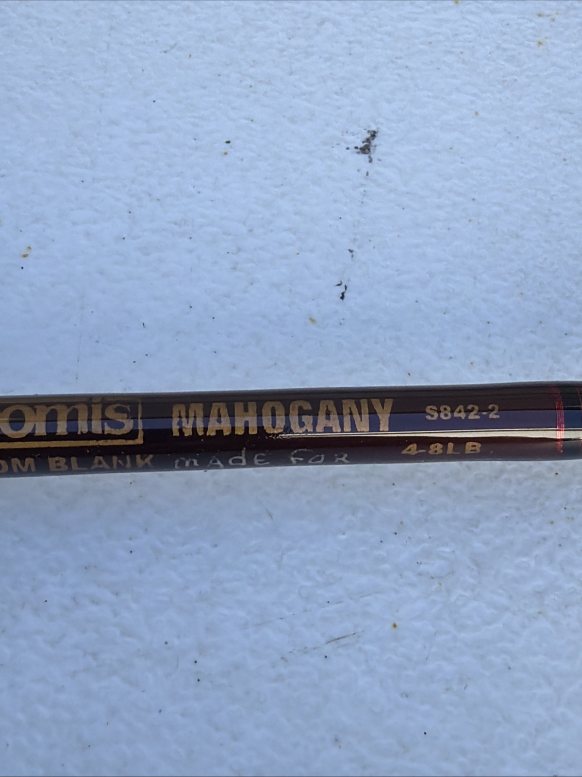 G Loomis Mahogany Custom Blank S842-2 Custom Made 4-8lb