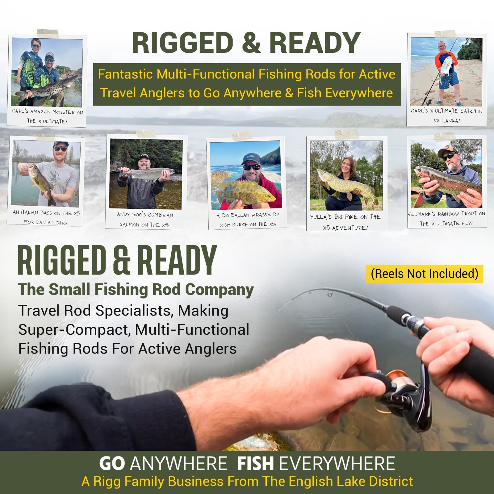 X MAX C-P Carp, Predator Fishing Rod. Unique, Super Compact, Multi-Function Rod