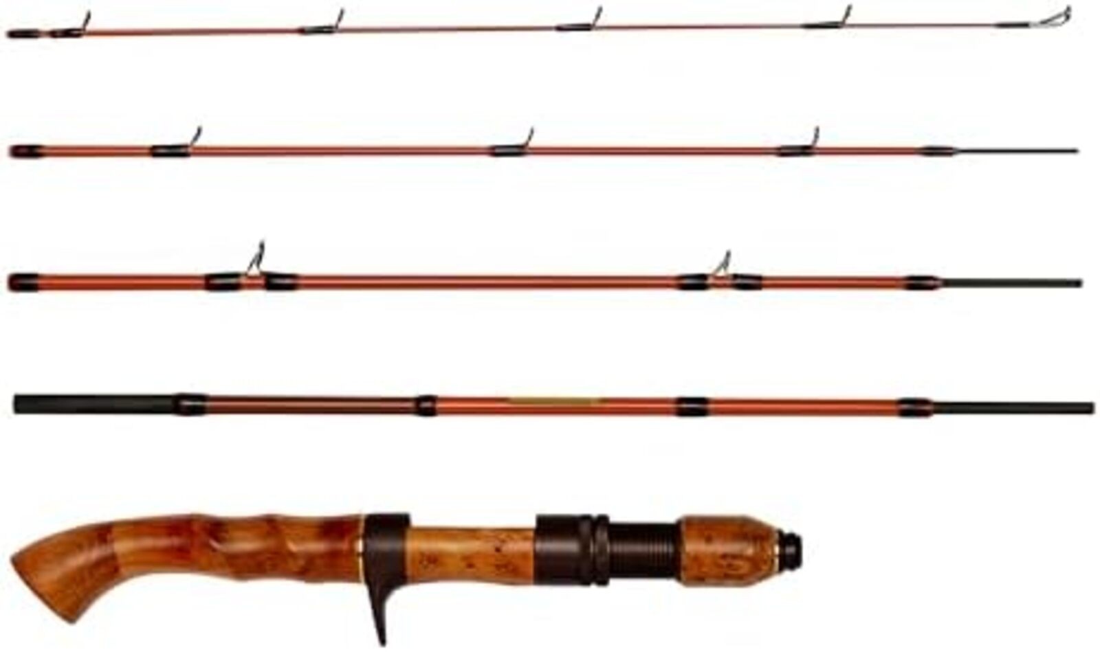 Abu Garcia 505L Conolon Multi-Piece Mobile Fishing Rod for Bass Trout Catfish