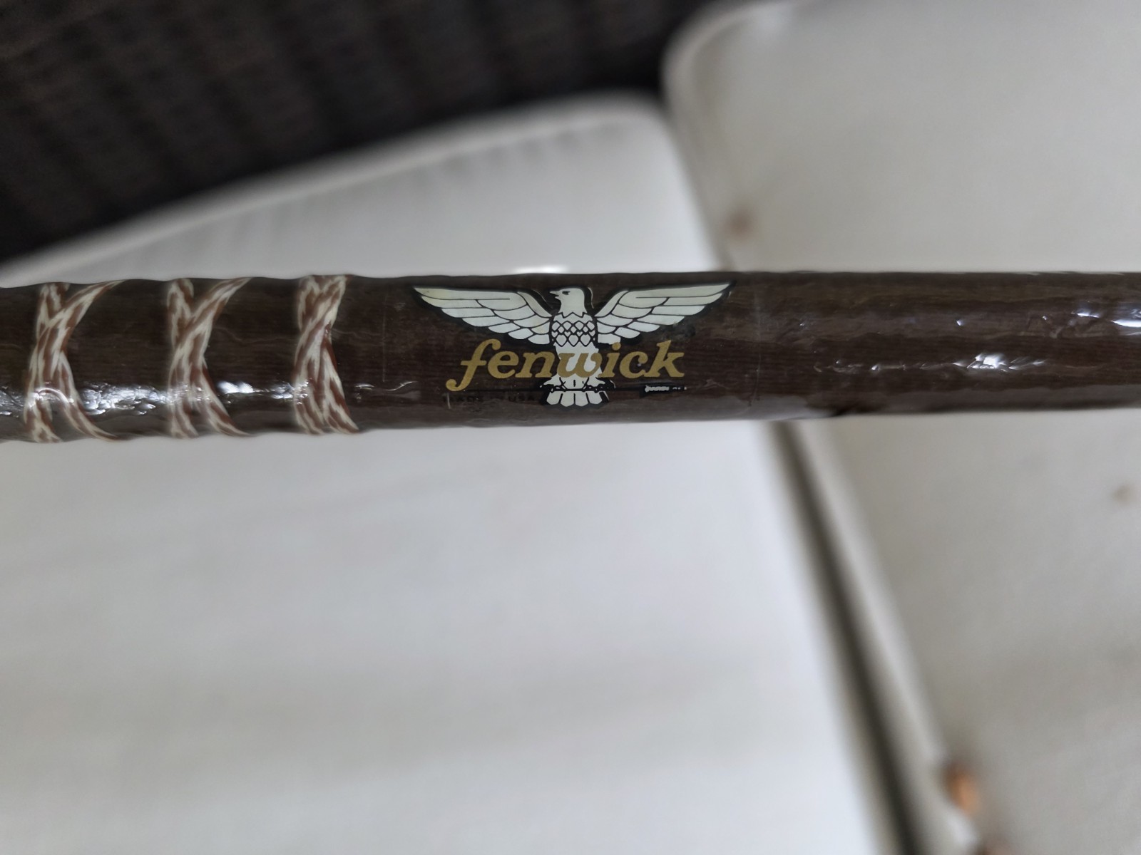 Fenwick Fenglass Old Glass Spin Rod 8ft 7in No Guide Damage Fishing Equipment
