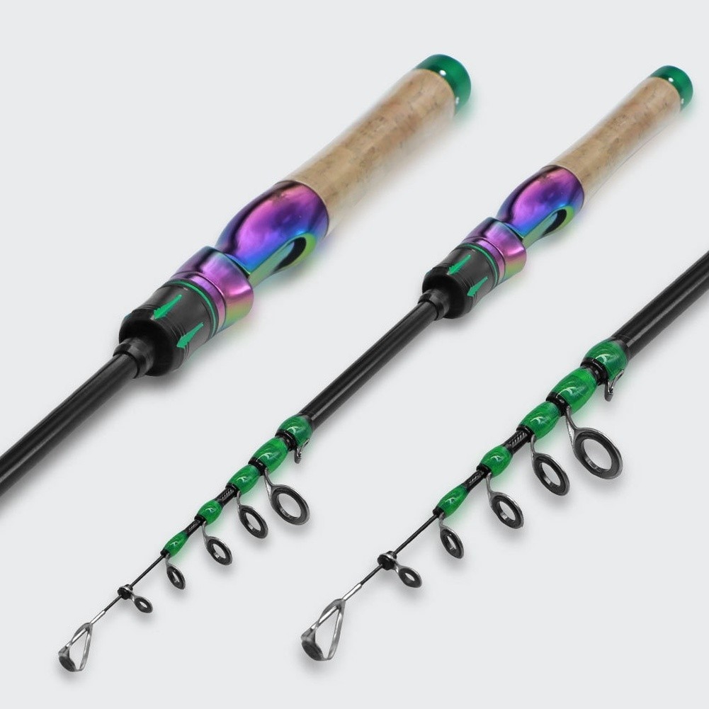 for ultra Light Carbon Telescopic Fishing Rod Collapsible Lure Rod 1.8m 2.1m
