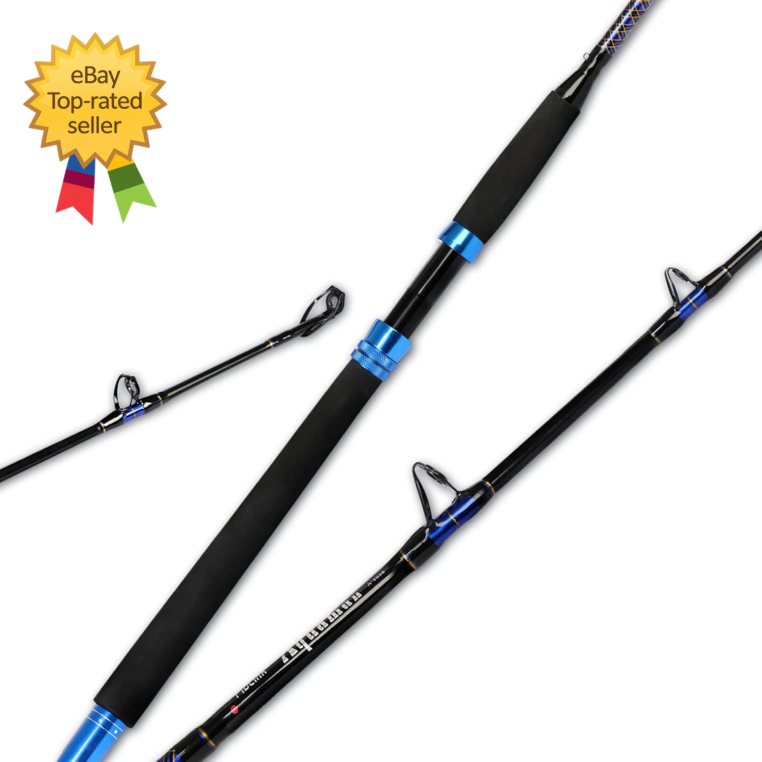 1 Piece Conventional Boat Rod Saltwater Offshore Graphite Rod Fishing 6 Feet….
