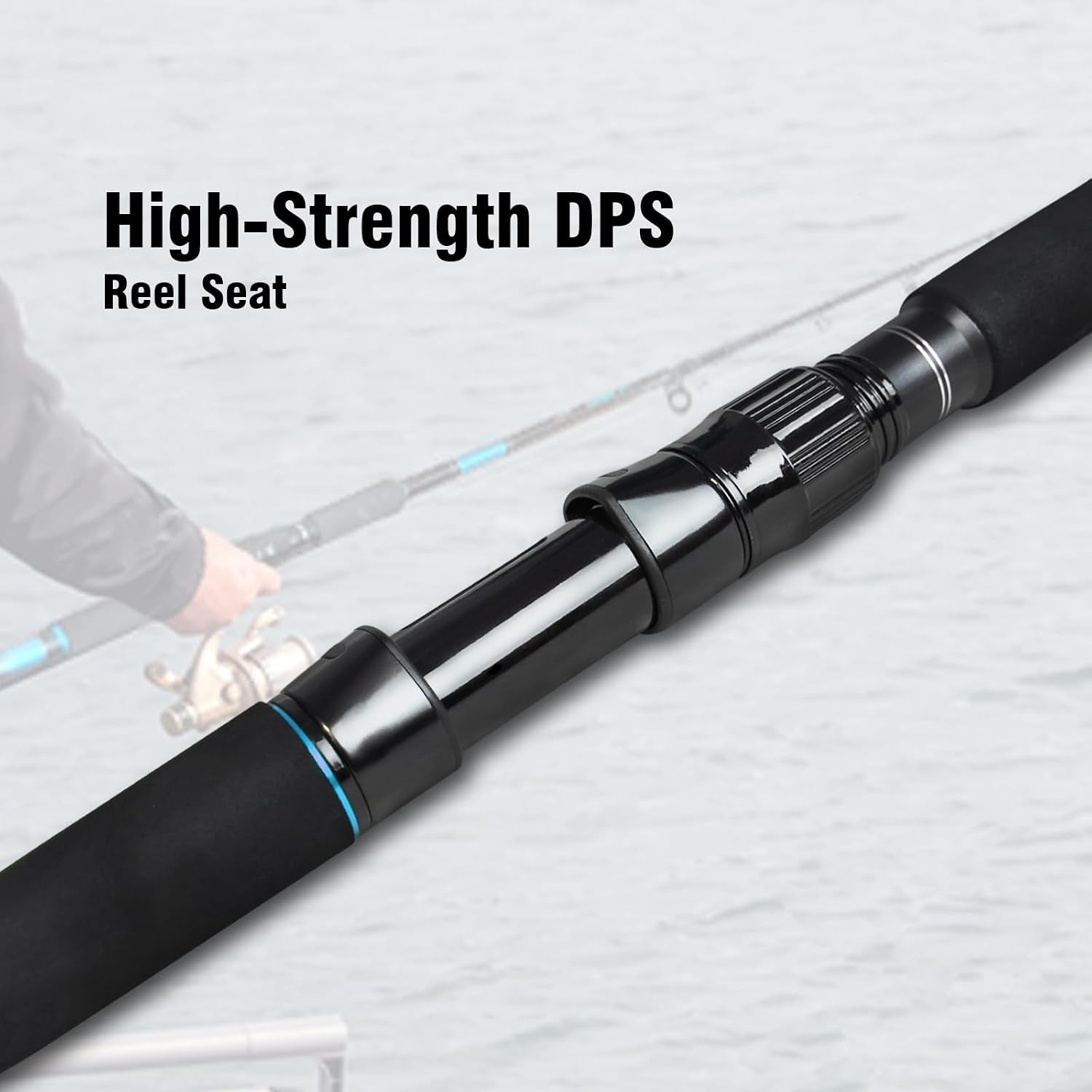4-Piece 7-Feet Carbon Fiber Boat Fishing Rod Spinning Travel Portable