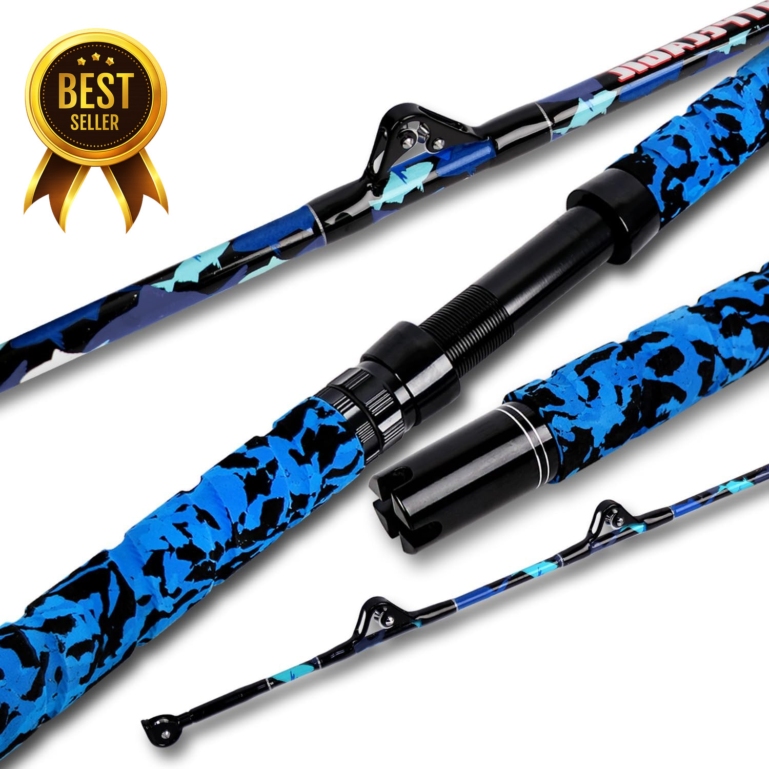 Saltwater Offshore Trolling Rod Big Game Deep Sea Fishing Pole