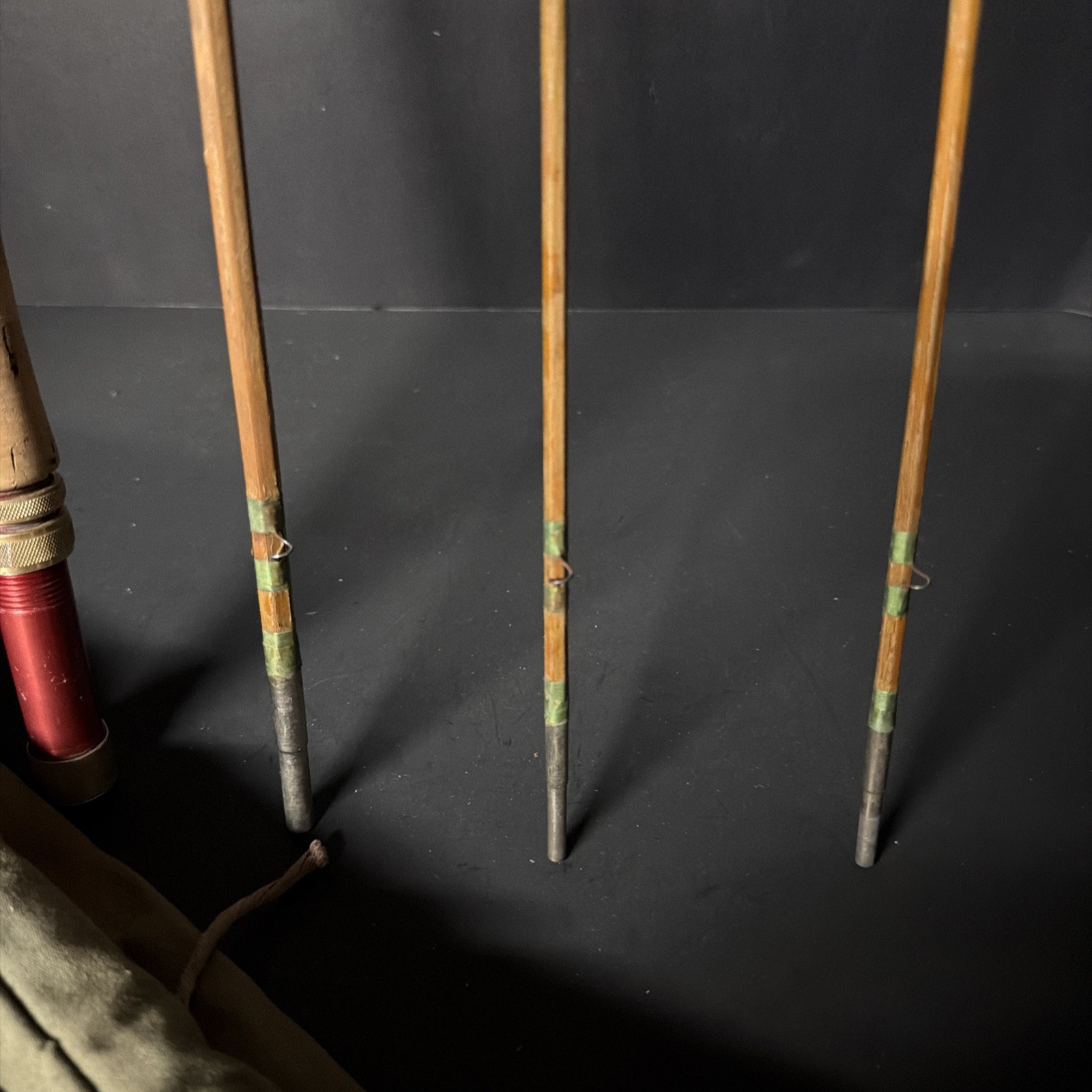 Walton Powell (BAMBOO) 9′ 1″ # 4pc 2 top Fly Fishing Rod ULTRA RARE!!!