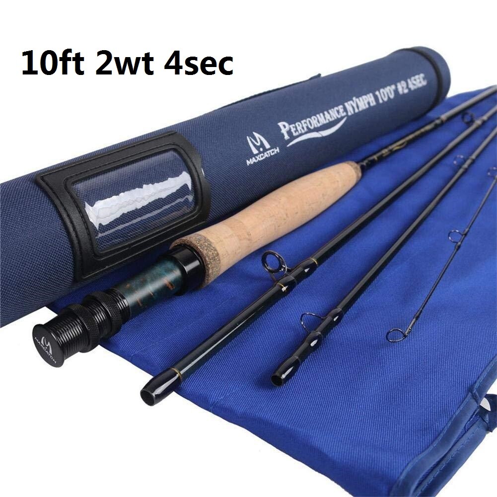 Performance Nymph Fly Fishing Rod 10ft 11ft 2/3/4wt Fast Action Carbon Fiber
