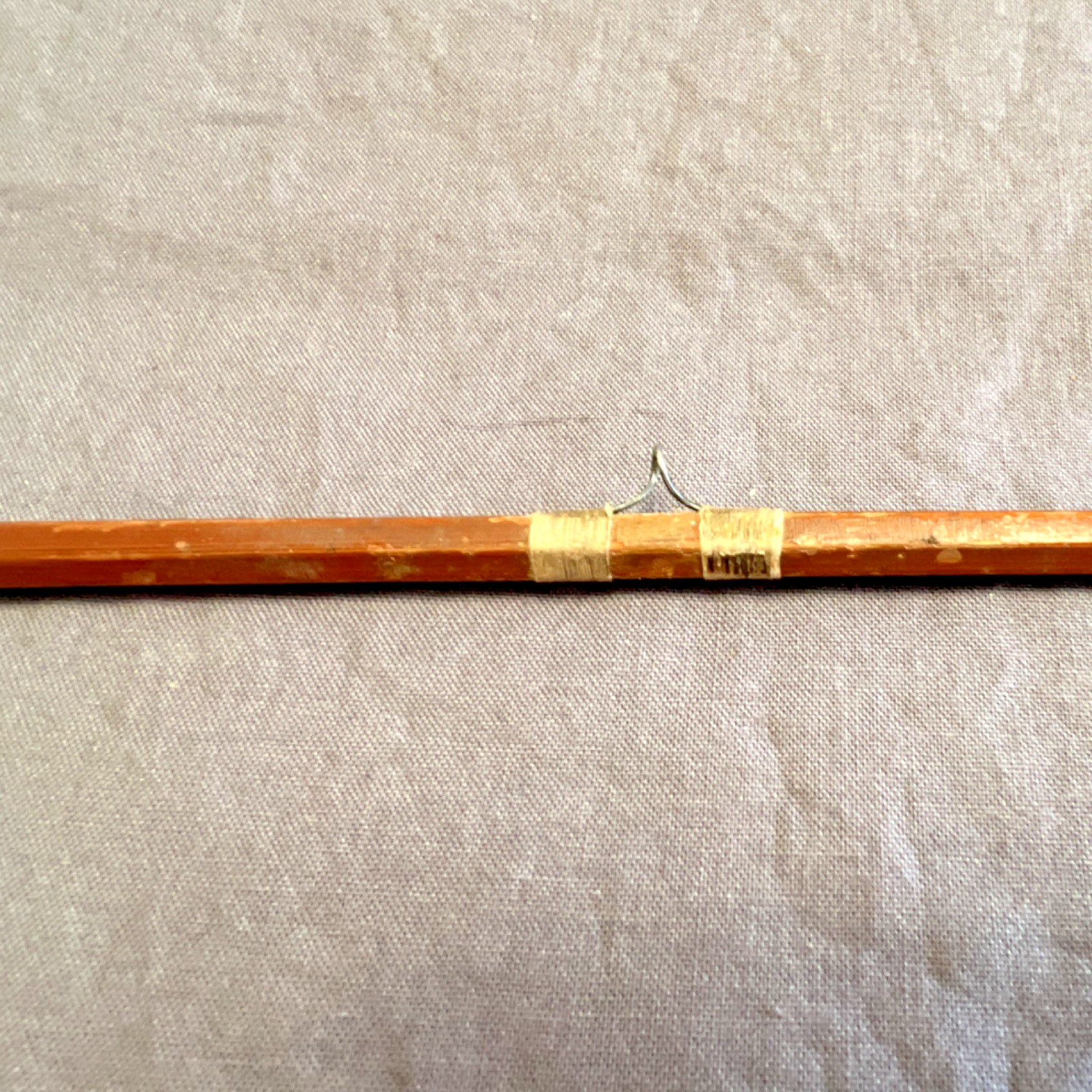 Quality Tackle Bamboo Fly Fishing Rod 9ft 3pc Cork Handle Metal Ferrules Brown