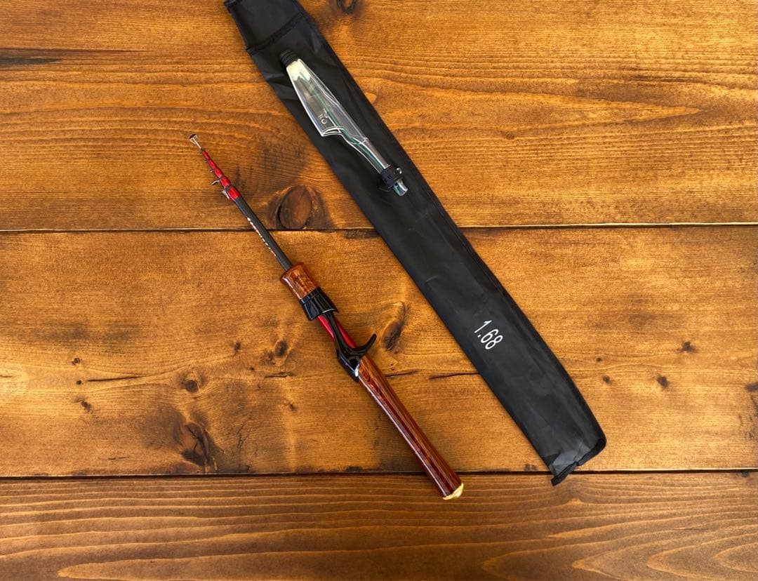 Yamame Telescopic Trout Rod, 5’6″ Baitcaster, Light Game, Portable