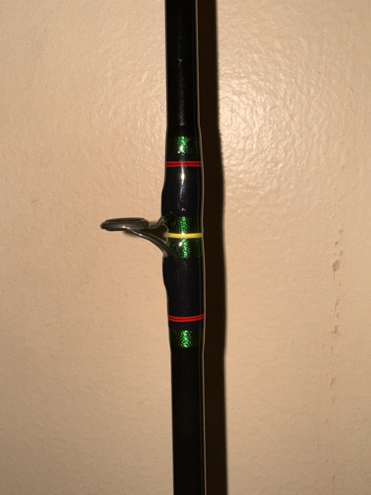 Vague Rods Custom Fishing Rod- Green Reverse Chevron 40-60 lbs