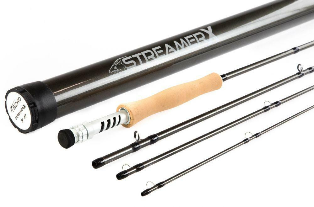 ECHO STREAMER X GALLOUP 690-4 9′ #6 WEIGHT FLY ROD–FREE $80 LINE!