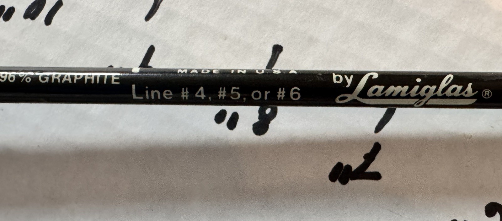 Nice Lamiglas Graphiteer 1295 96% Graphite 7 1/2’ Fly Rod