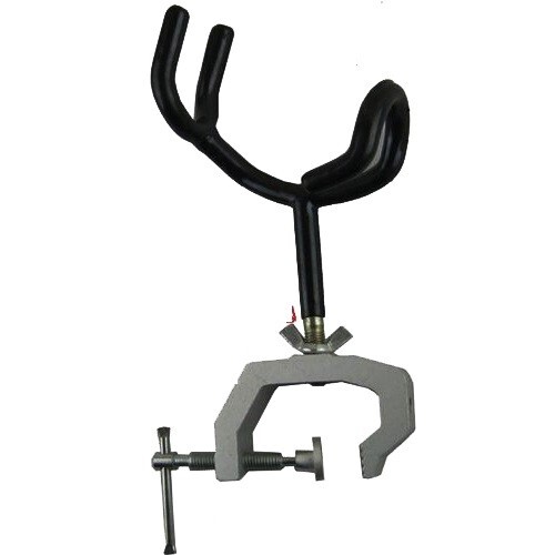 2 Pack Heavy Duty Fishing Rod Pole Rest Universal Boat Dock Clamp On Grip Holder