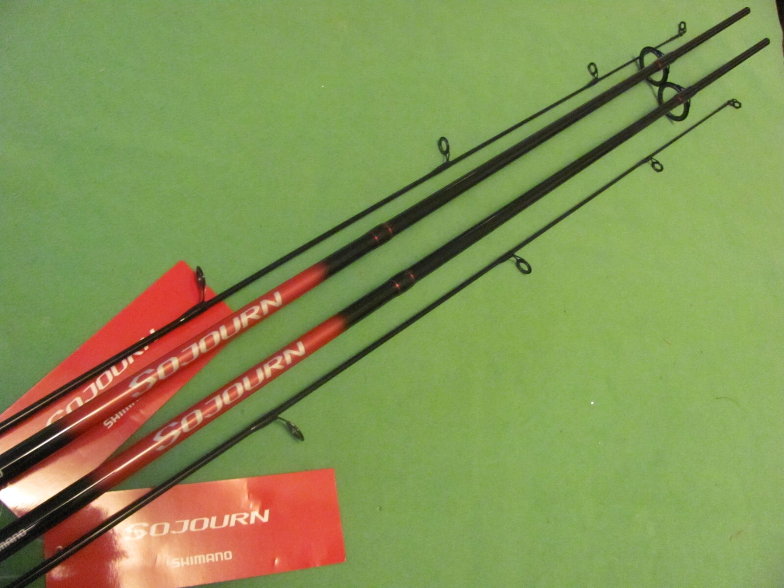 2) SHIMANO SOJOURN 6′ 6″ Power Medium Action Fast 2 Piece Spinning Rods.