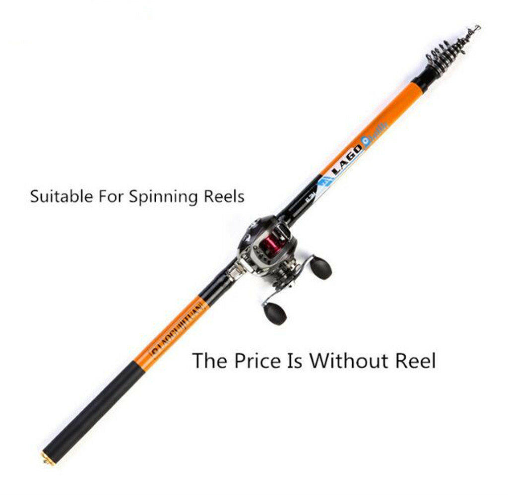 Carbon Fiber Fishing Rod 3.6M 4.5M 5.4M 6.3M Telescopic Rods Spinning Portable