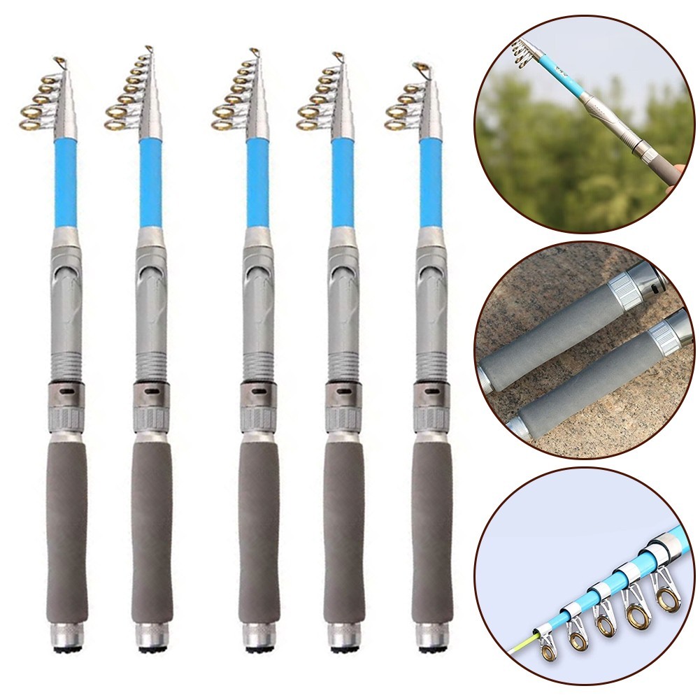 High Performance 7 Section Telescopic Fishing Rod 1 83 6m Carbon Fiber Pole