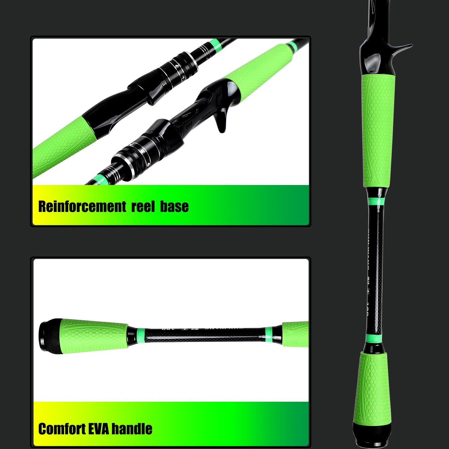 1.8/2.1/2.4M Telescopic Fishing Rod High Carbon Fiber Spinning Carp Feeder Rod