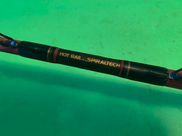 KUNNAN HOT RAIL SPIRALTECH GRAPHITE 5 FOOT 6 INCH 50 TO 130# RATED FISHING ROD