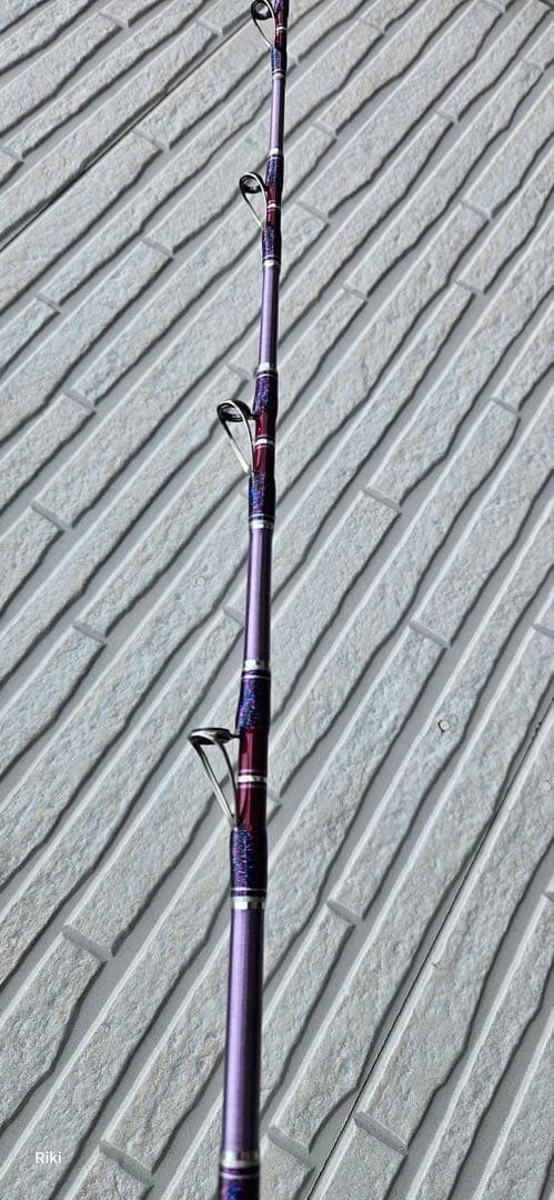 Riki Akatsuki Gomoku Titanium Guide Fishing Rod 1800mm S-Glass Used