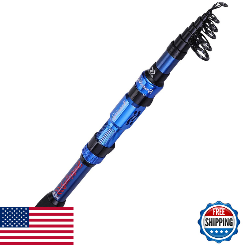 Sougayilang Fishing Rod Telescopic Fishing Rod Portable- 24 Ton Carbon Fibercnc