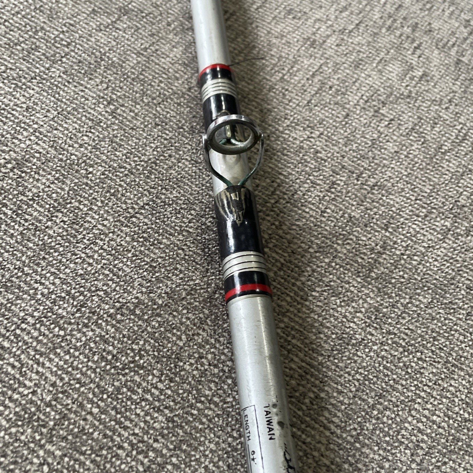 Vintage Master Graphite 6’6” Heavy Salt Water Trolling Rod roller tip-top guide