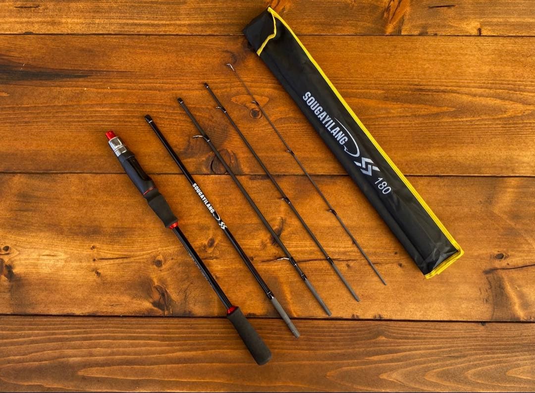 5-Piece Bass & Light Tackle Spinning Rod 6ft 180cm, portable, versatile, used