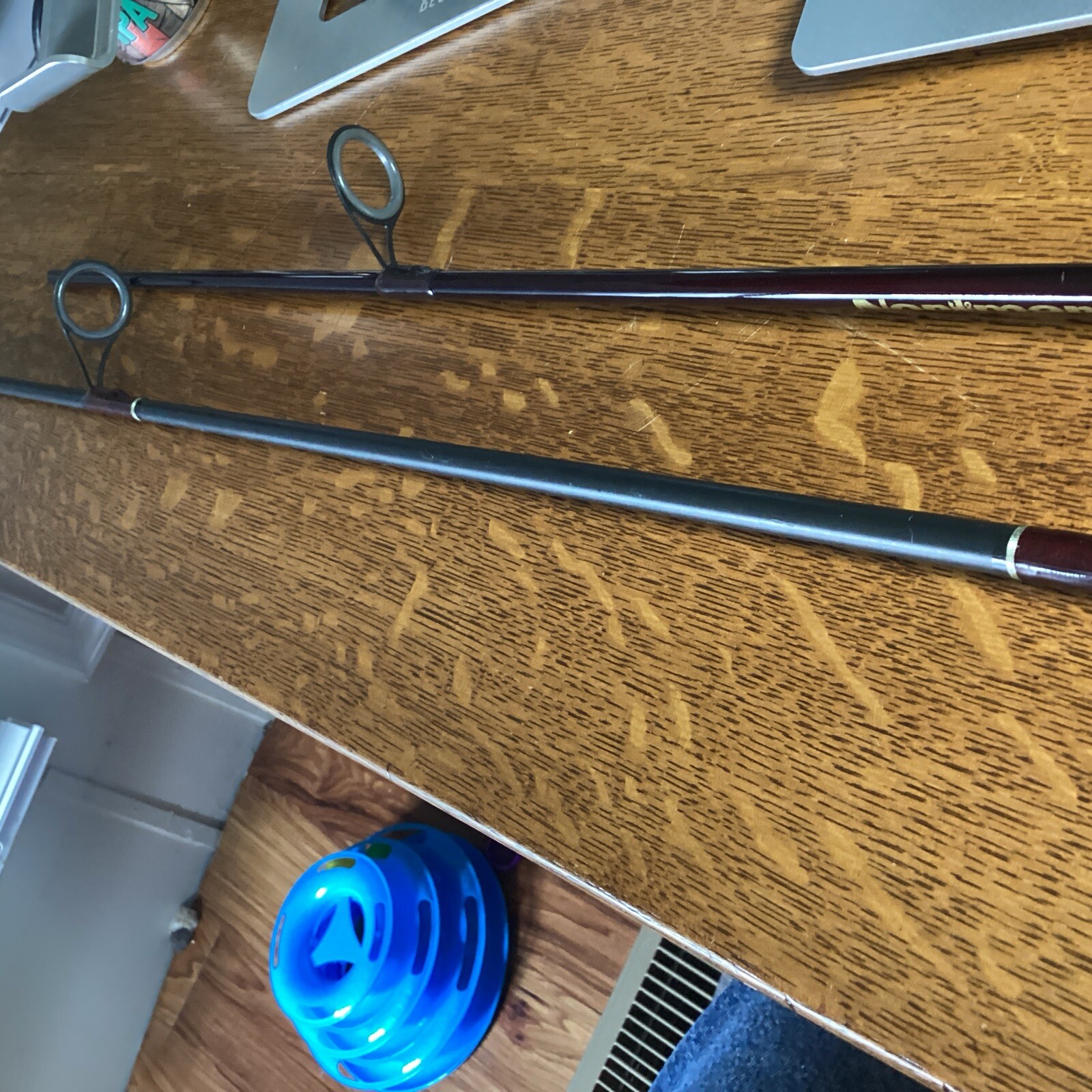 Normark 8’ & 2 Piece Base ? Fuji 2 Spinning Rod NO TIPS Cork Big Water Fishing