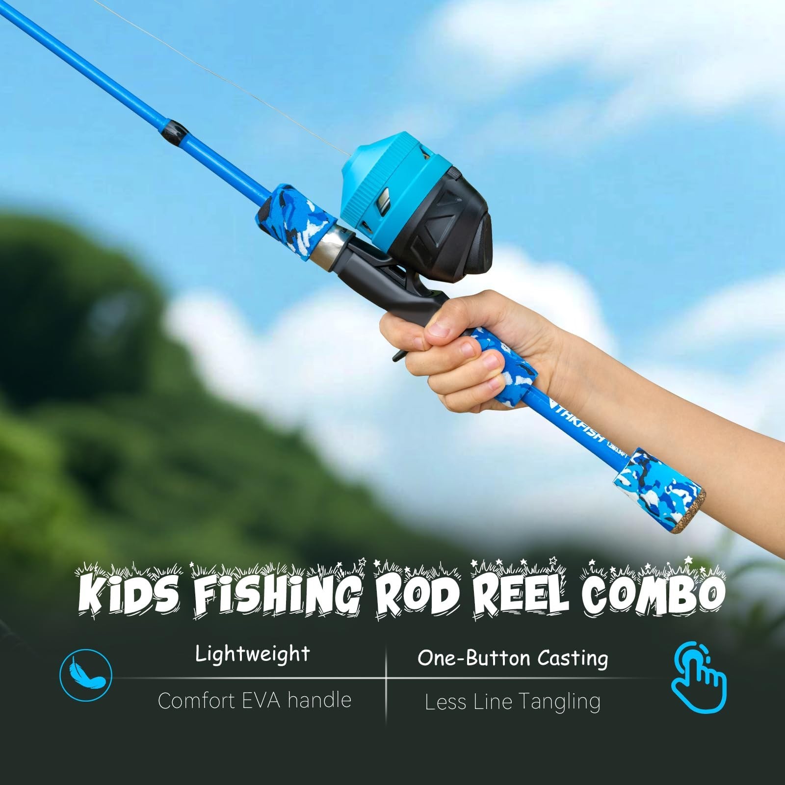 Kids Fishing Pole Set, Telescopic Fishing Rod Reel Combo Kids Starter Kit wit…