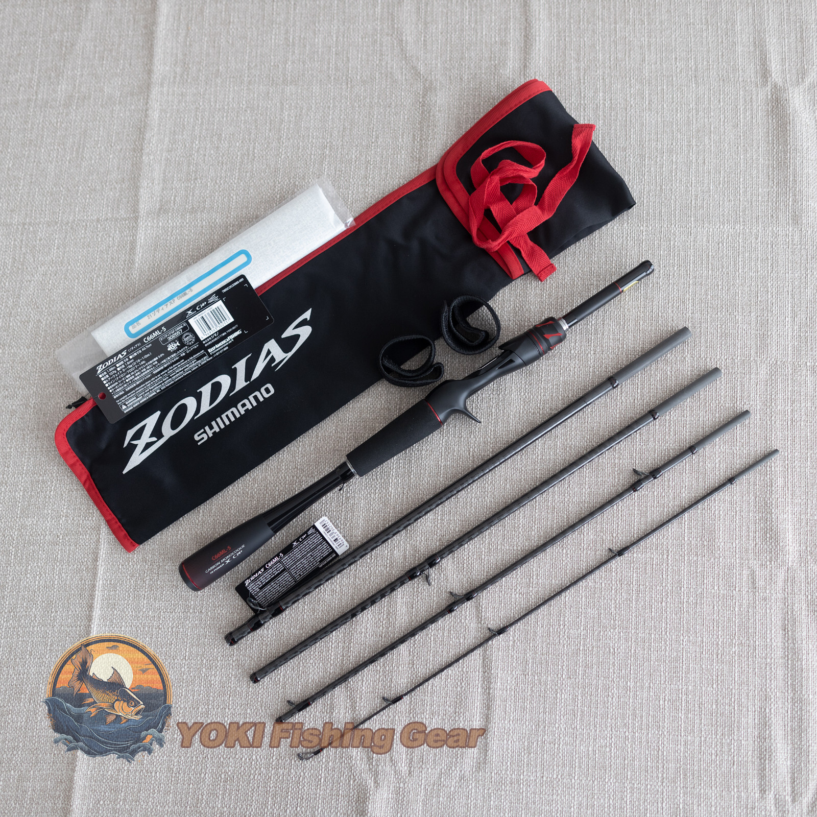 Shimano 21 ZODIAS Pack C66ML-5 Baitcasting Rod for Bass-Watch Our Product Video