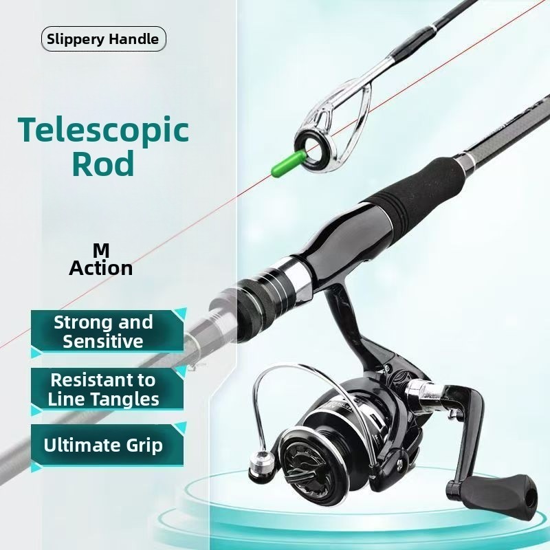 For Fixed Spool Reels Telescopic Rod Carbon Fiber Carbon Fiber Material