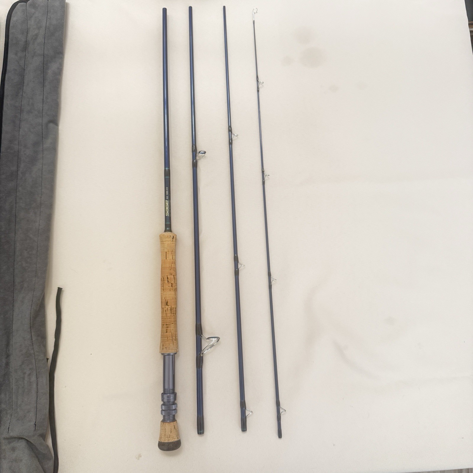 Sage Xi3 1090-4pc, 9’ , 10 wt. Fast action Heavy Saltwater Fly Rod w/ Tube Sock