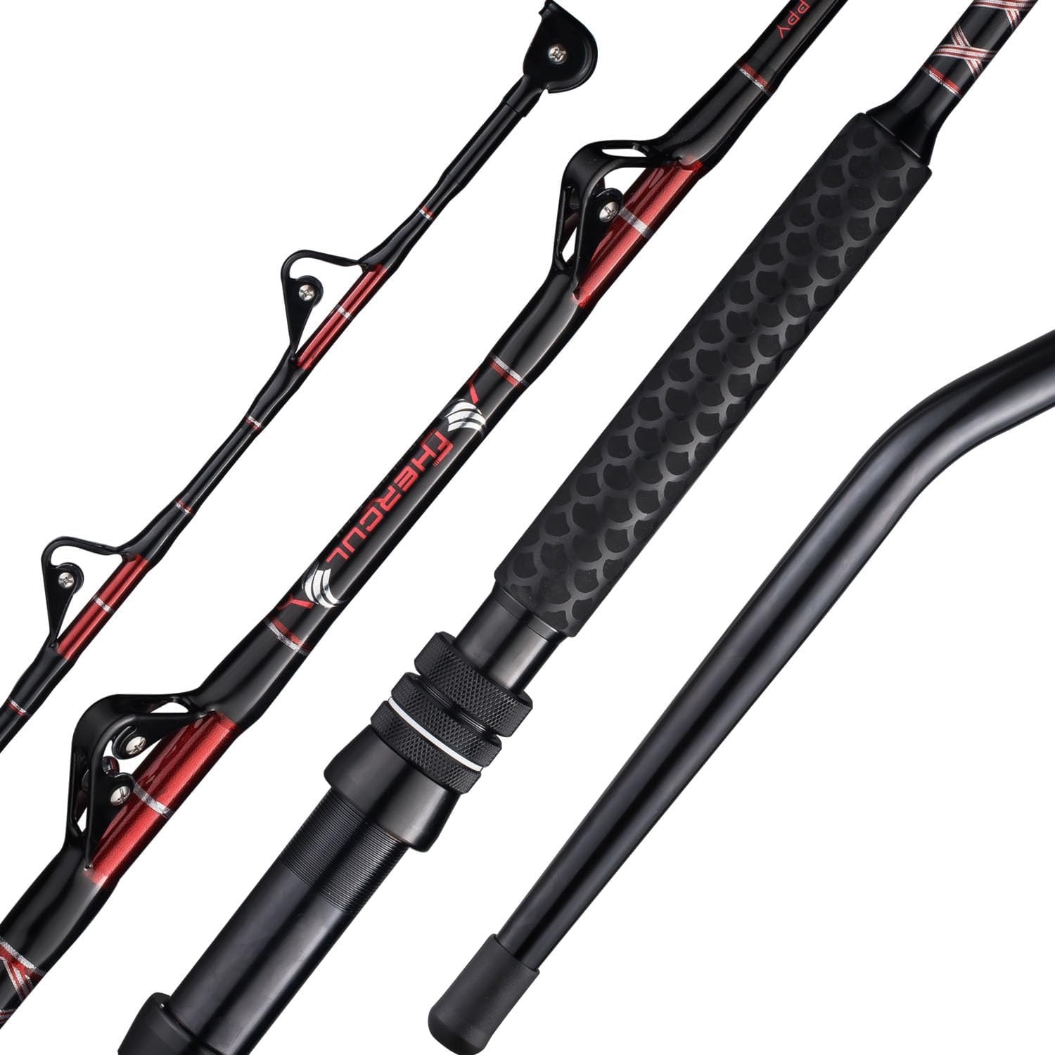 Trolling Rod – NEW Heavy Saltwater Offshore Big Roller Rod with Bent Butt US