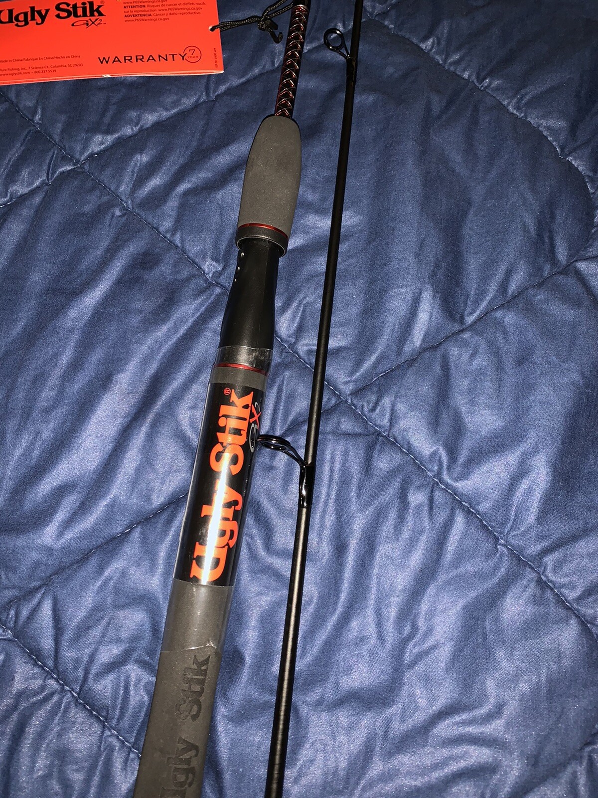 SHAKESPEARE UGLY STIK GX2 6′ 0″ MEDIUM ACTION SPINNING FISHING ROD