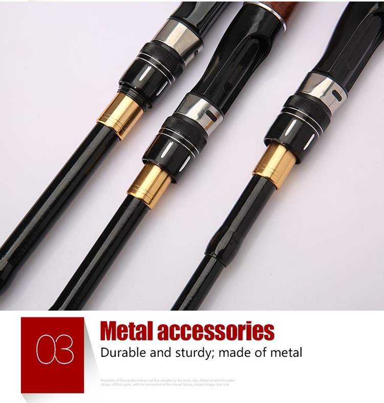 Telescopic Sea Fishing Rod Fiberglass Surf Rod 1.6m 1.8m 2.1m 2.4m Amber