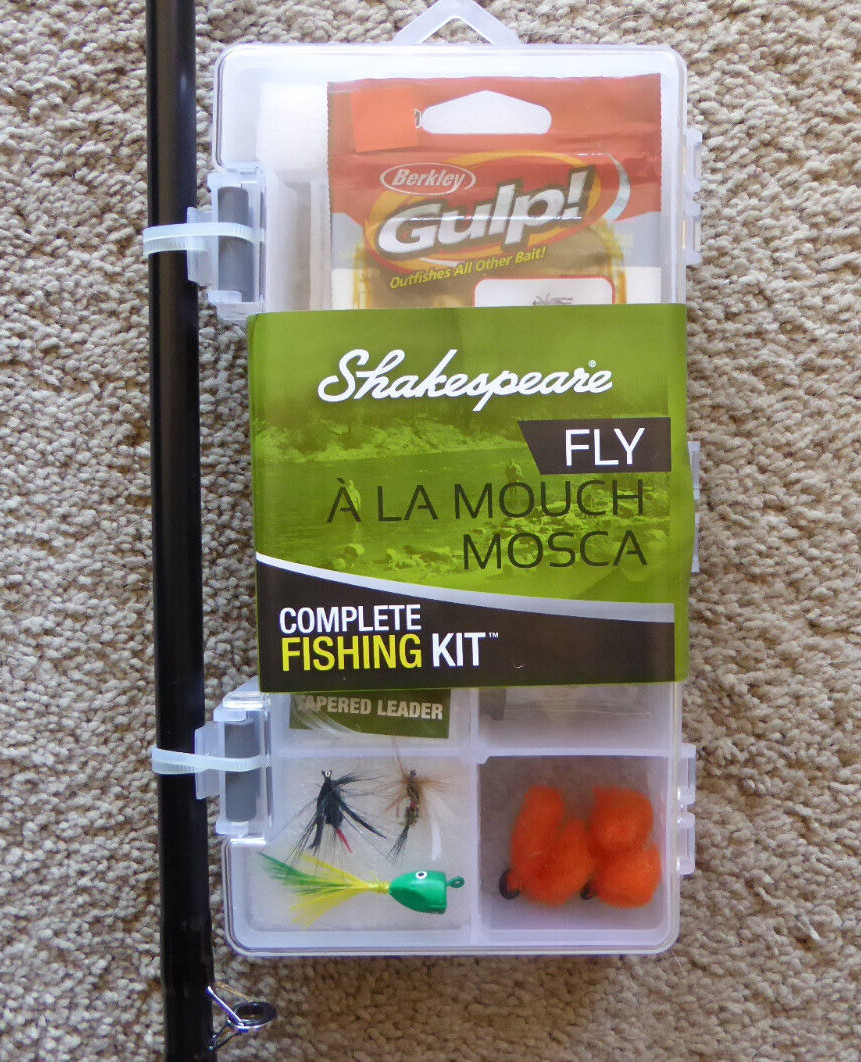 Shakespeare Catch More Fish Complete Fly Fishing Kit NOS! SEE DESCRIPTION/PICS