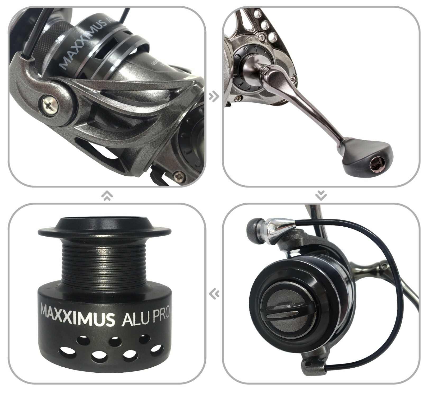 Maxximus Alu – Pro Spinning Reel Pike Perch Spin Fixed Spool Reel FD 50 11-8350