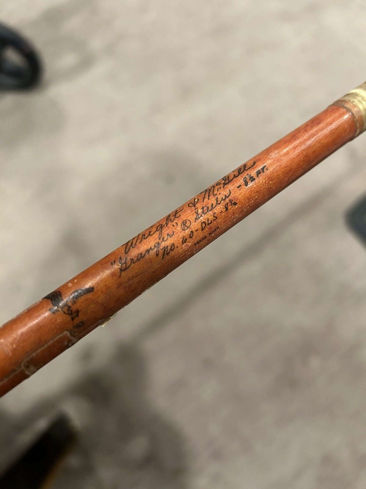 Vintage WRIGHT & McGILL Granger “Steelie” 2 Piece Spinning 8’6″ Rod Colorado US