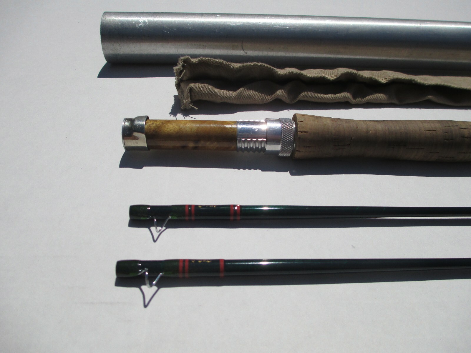Rare Custom Big River Fly Fishing Rod Custom 2 Piece 5-6-7 Weight 9′ w Tube NICE