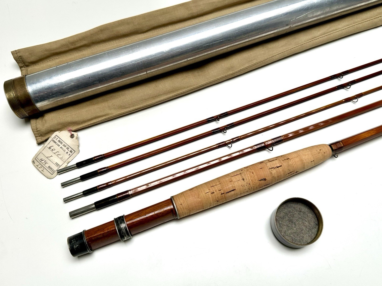 E.F. Payne 202 8ft 5wt 3/3 Bamboo Fly Rod