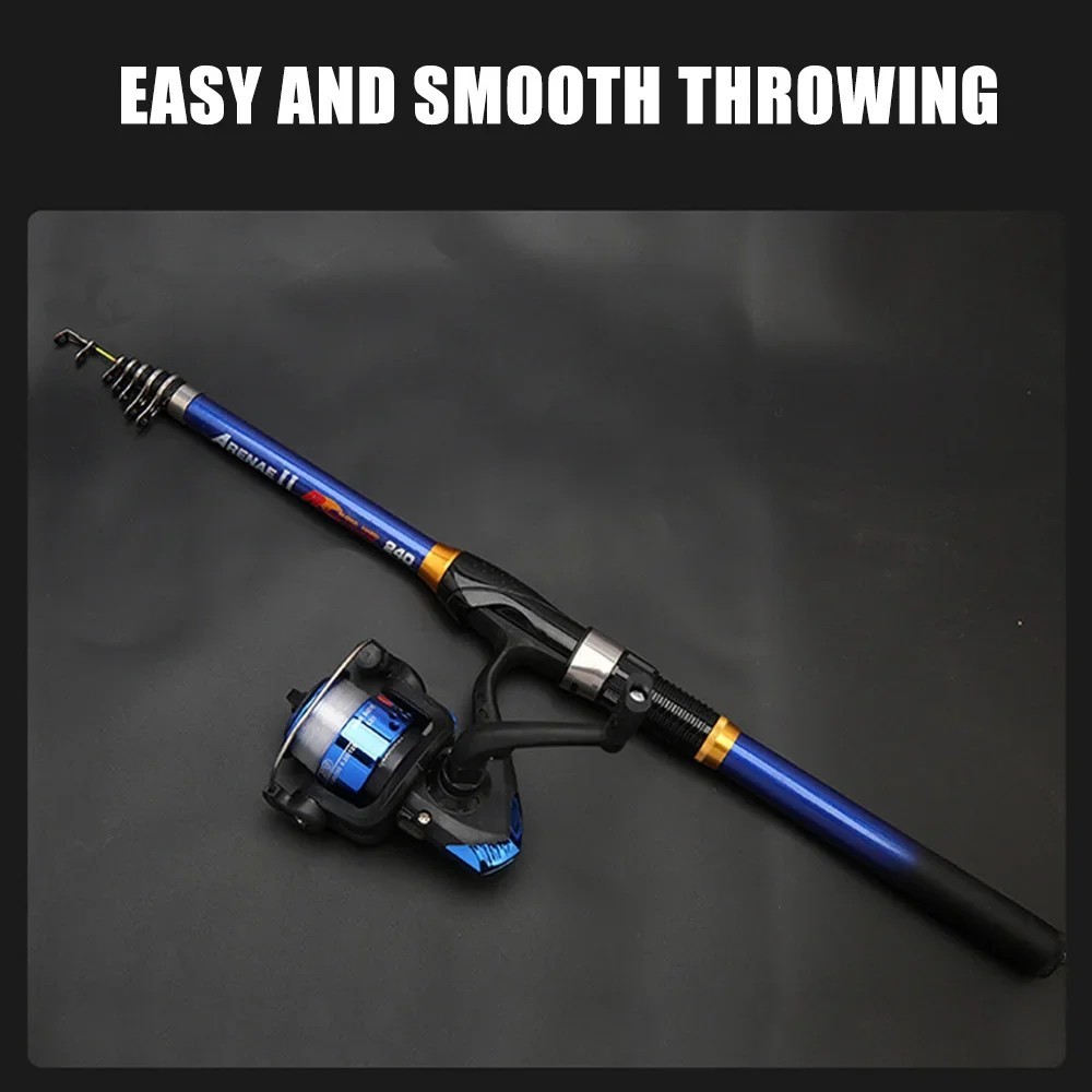 Telescopic Fishing Rod Carbon Fiber 1.5M-3M Portable Outdoor Casting Rod