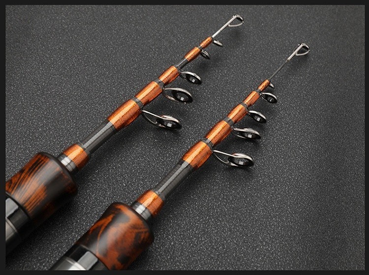 Spinning Rod 5ft 6ft Telescopic Rod Carbon Fast Travel Trout Rod Casting