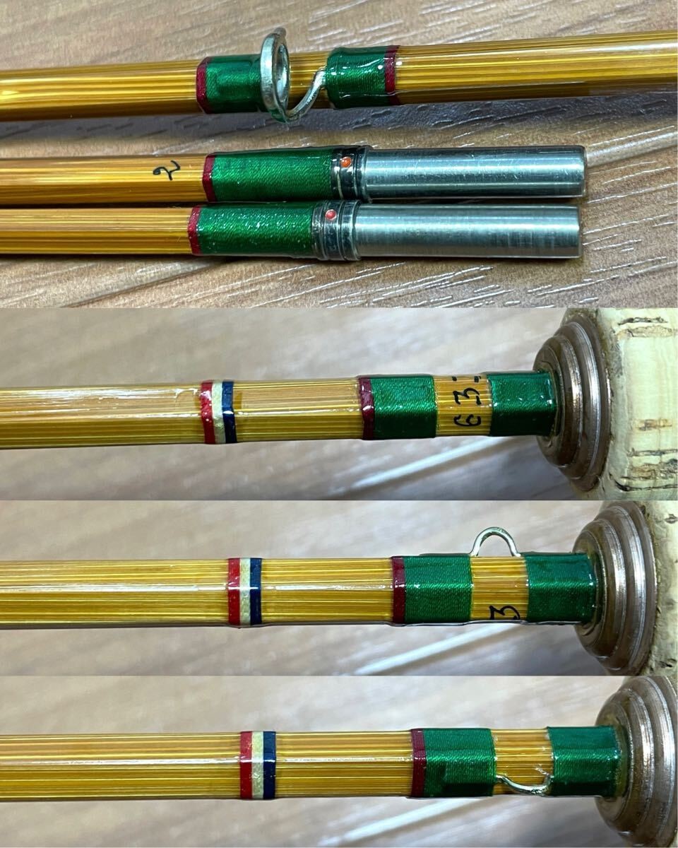Pezon et Michel Fly Rod Parabolic PPP Featherweight #4 6ft3in 3 Pcs Fly Fishing