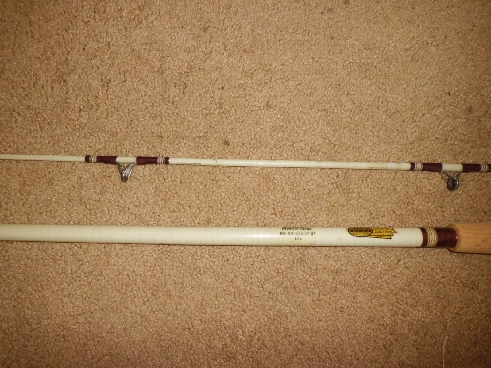 Vintage SHAKESPEARE No. SSD.535-9’0″ EFL Salmon/Steelhead Casting Rod made USA