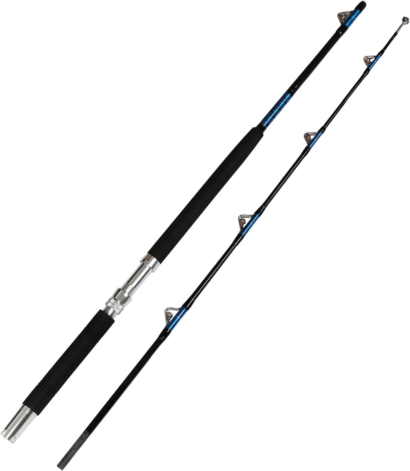 Heavy-Duty 6-Foot Fishing Rod with Stainless Steel Roller Guides for Big Fish