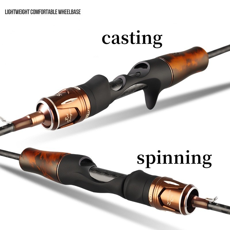Carbon Fiber Fishing Rod Spinning Casting Ultra-Light High Sensitive Rod Trout