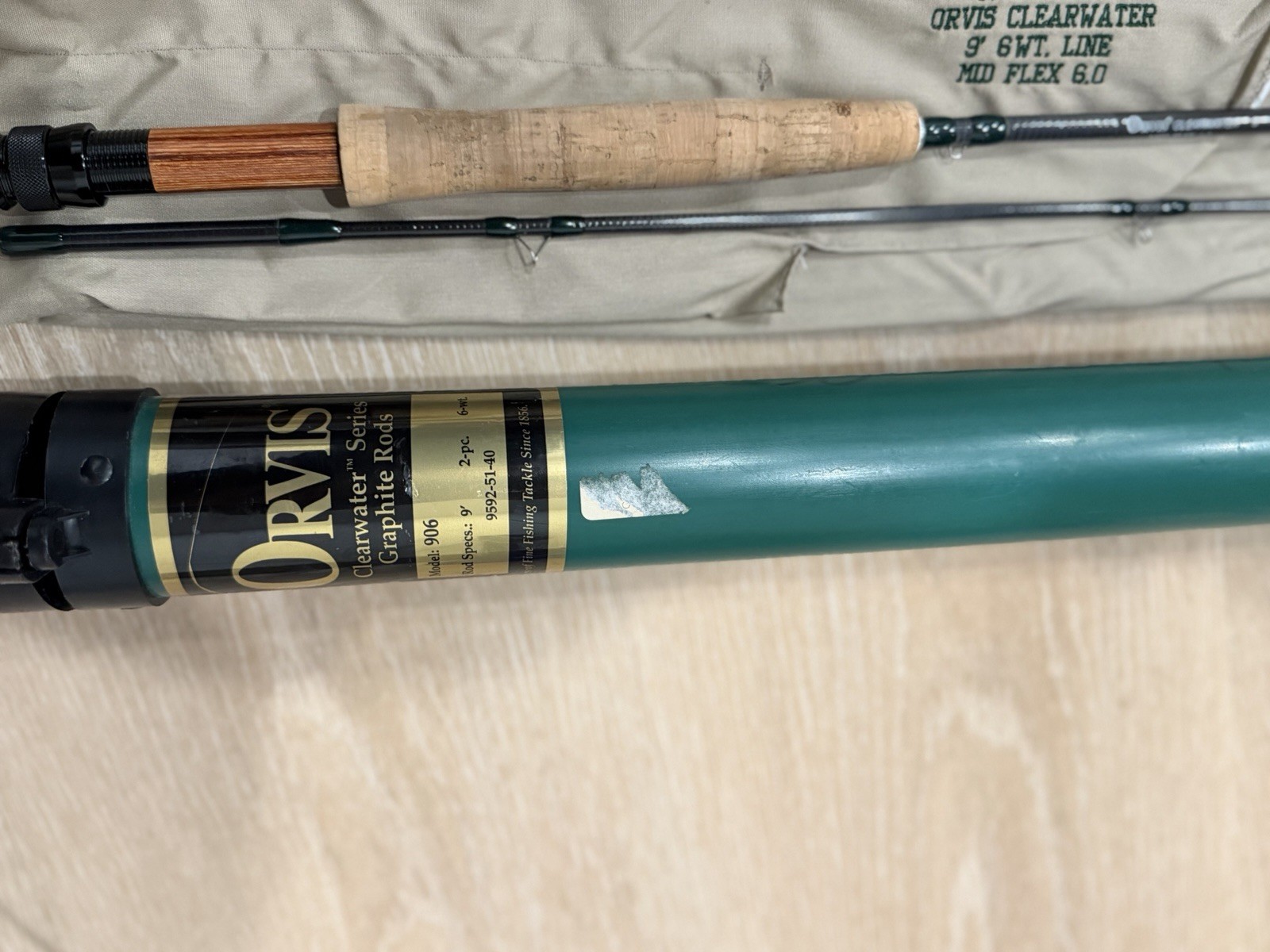 Orvis Clearwater Series Graphite Rod, Model 906 9feet 6wt
