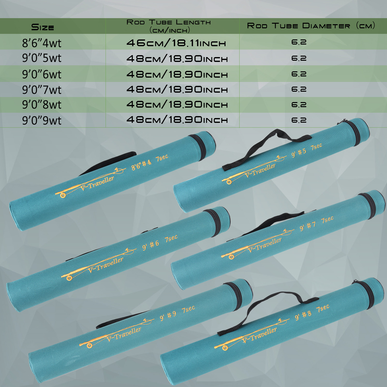Maxcatch V-Traveler Fly Fishing Rod 4/5/6/7/8wt 9ft 7pcs, IM10 Carbon fiber