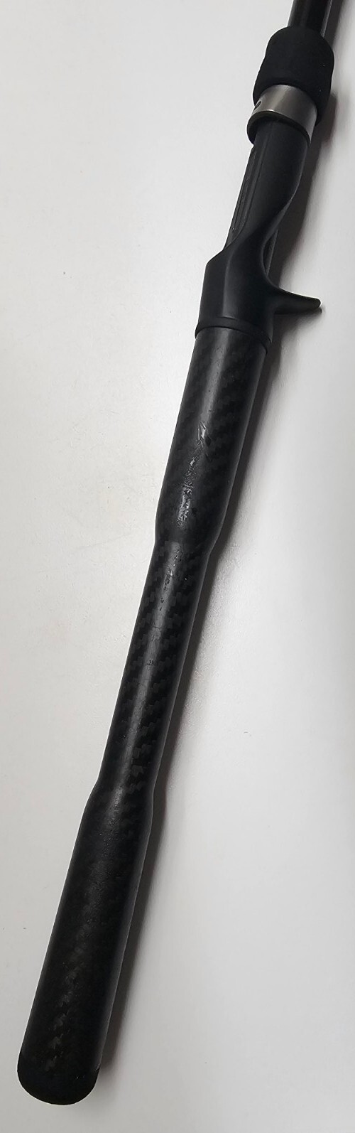 Custom Kistler Casting Rod. Carbon fiber handle 7’6″ heavy fast action Bait Cast