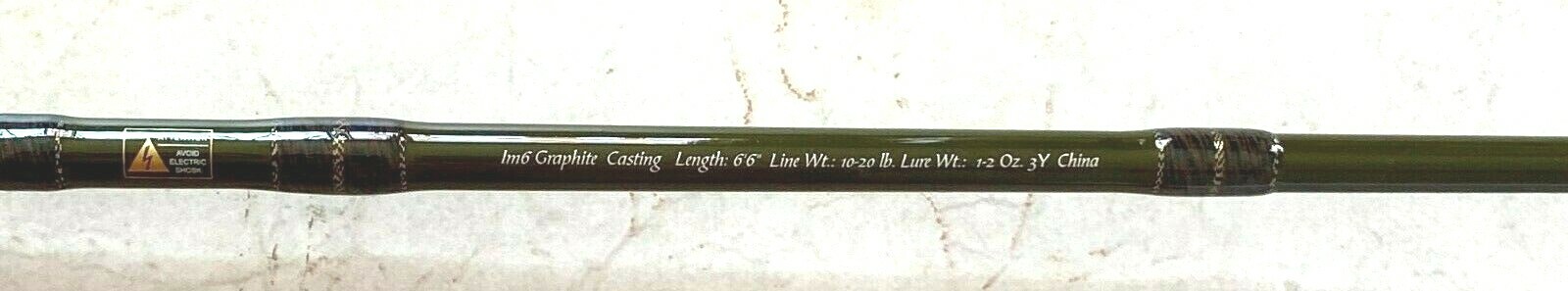 1-PC 6’6″ Casting Kayak Rod – Value of $130 – $48.99 (New)